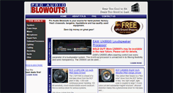 Desktop Screenshot of proaudioblowouts.com